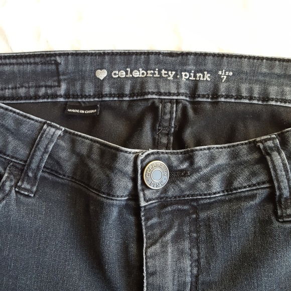 Celebrity Pink Black Stretch Skinny Jeans - Picture 3 of 6